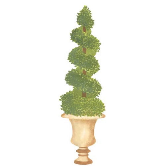 Large Spiral Topiary Wall Stencil SKU #3459 by Designer Stencils