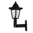 Solar Power LED Light Path Way Wall Mount Garden Fence Lamp Outdoor