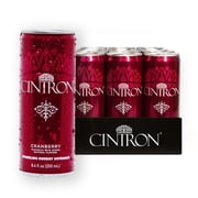 Cintron Sparkling Cranberry Caffeinated Energy Drink 12PK- Healthy Alternative W/ Less Calories