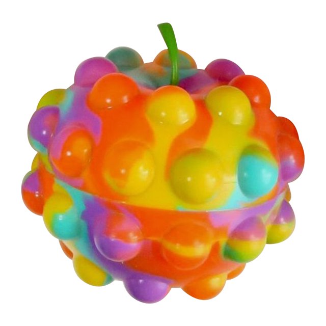Bolas antiestrés de burbujas con forma de manzana de silicona Juguete de ventilación de descompresión (D) Likrtyny juguetes de los niños