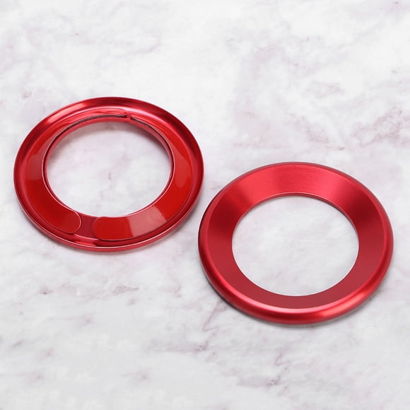 Círculo De Altavoz, Adorno Antideslizante Para Altavoz De Coche, aleación De Aluminio, Decorativo, 2 Piezas Para Coche