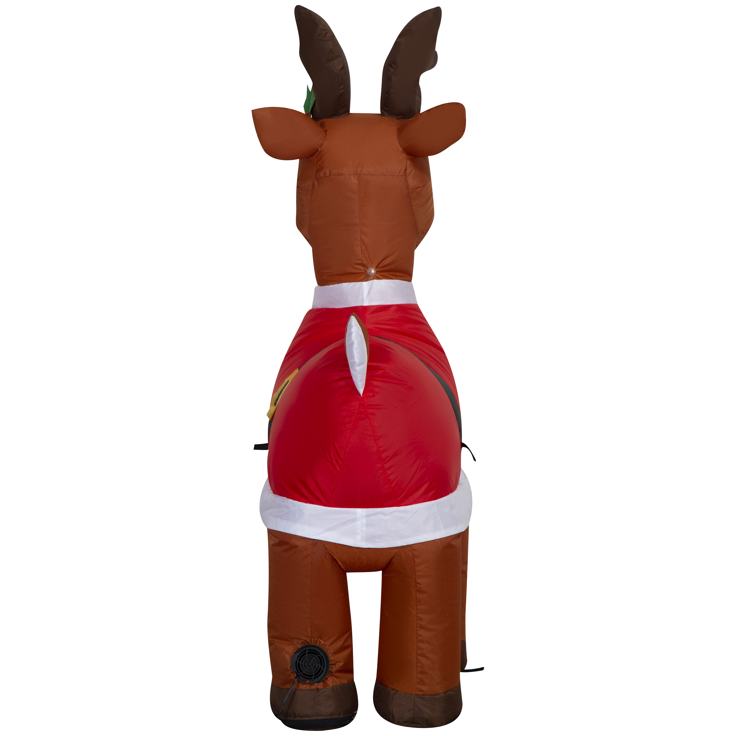 4 ft Reindeer in Santa Suit Christmas Airblown Yard Inflatable, Multicolor, by Holiday Time
