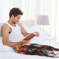 thumbnail image 5 of Disketp Colorful Abstract Eagle Men's Pajama Pants - Ultra Soft Fleece Sleep and Lounge Pants (Size: S-XXL)-, 5 of 6