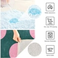 thumbnail image 6 of Dreamtimes Trendy Polka Dot Pink Bathroom Rug Set 2PCS Ultra Soft Bath Rugs, Non Slip Absorbent Shaggy Bath Mat Set with U-Shaped Toilet Mat (17.3"x13.4"& 23.6"x15.7"), 6 of 6
