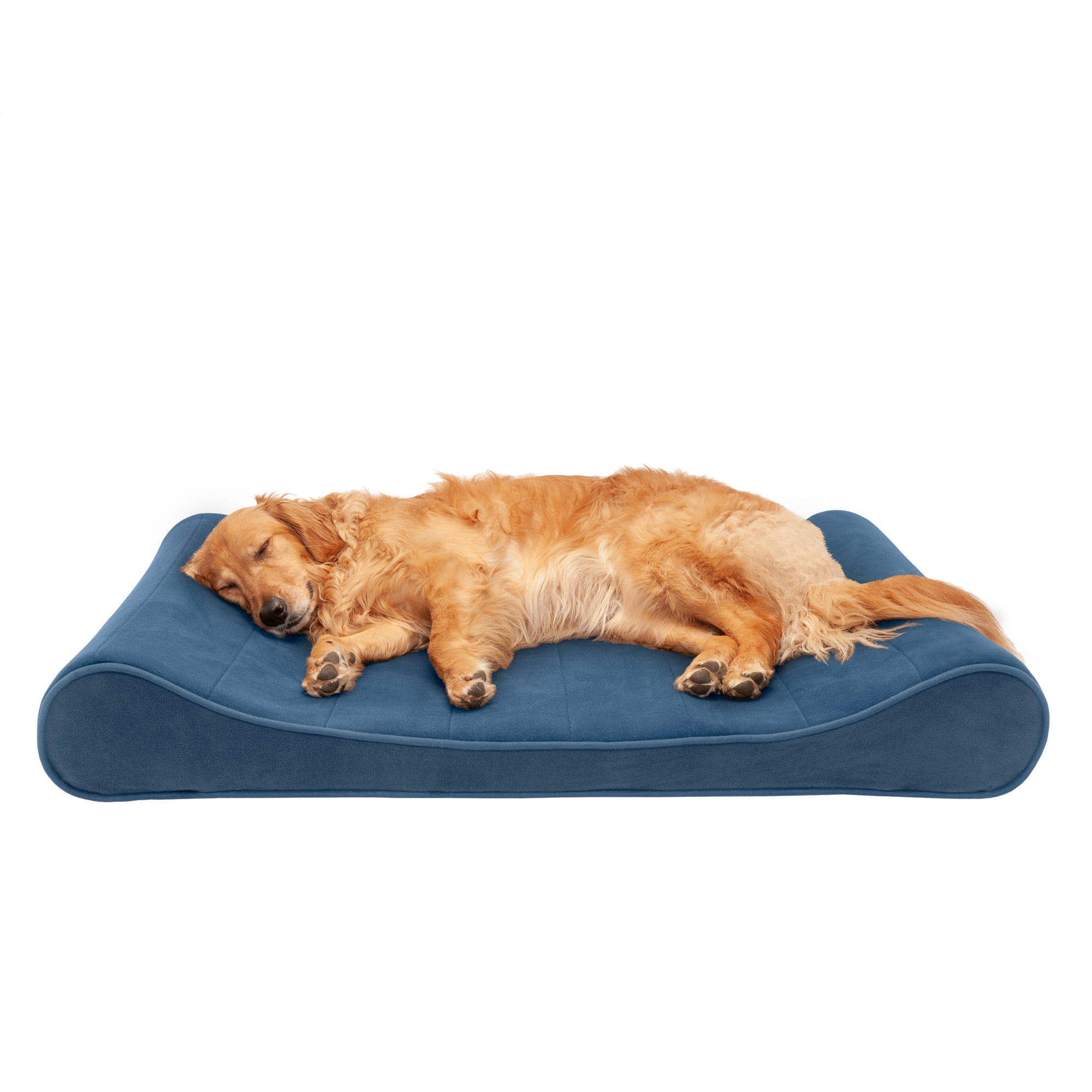 FurHaven Pet Dog Bed Memory Foam Microvelvet Luxe Lounger Pet Bed for
