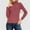 Hot Pink, variant on Itsame Women Knitted Sweater Crew Neck Pullover Sweatershirt Long Sleeves Solid Color Sweatshirts Green Size L