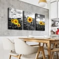 thumbnail image 5 of Canvas Wall Art For Bedroom Wall Decoration For Living Room Black And White Sunflower Flowers Painting Framed Wall Decor For Kitchen Bathroom Modern Artwork Home Decor Wall Picture 12x16, 5 of 6