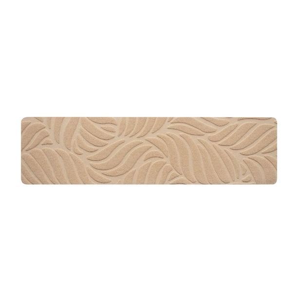 Peldaños antideslizantes, juego de 13 pulgadas de 9"x30" - almohadillas de poliéster embossado con cepillo, autoadhesivas y lavables para madera, baldosas y suelos de mármol