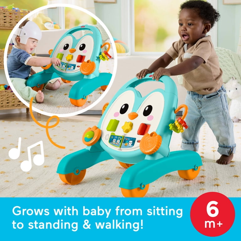 Fisher-Price 2-in-1 Musical Penguin Activity Walker, Baby to