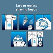 (2 pack) Philips Norelco Shaving Heads For Shaver Series 3000, 2000, 1000 and Click & Style, SH30/52