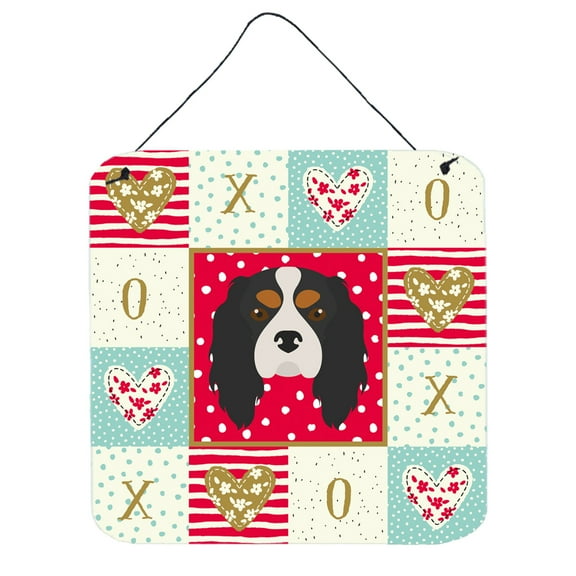 Carolines Treasures CK5189DS66 Cavalier King Charles Spaniel Love Wall or Door Hanging Prints Red 6HX6W multicolor