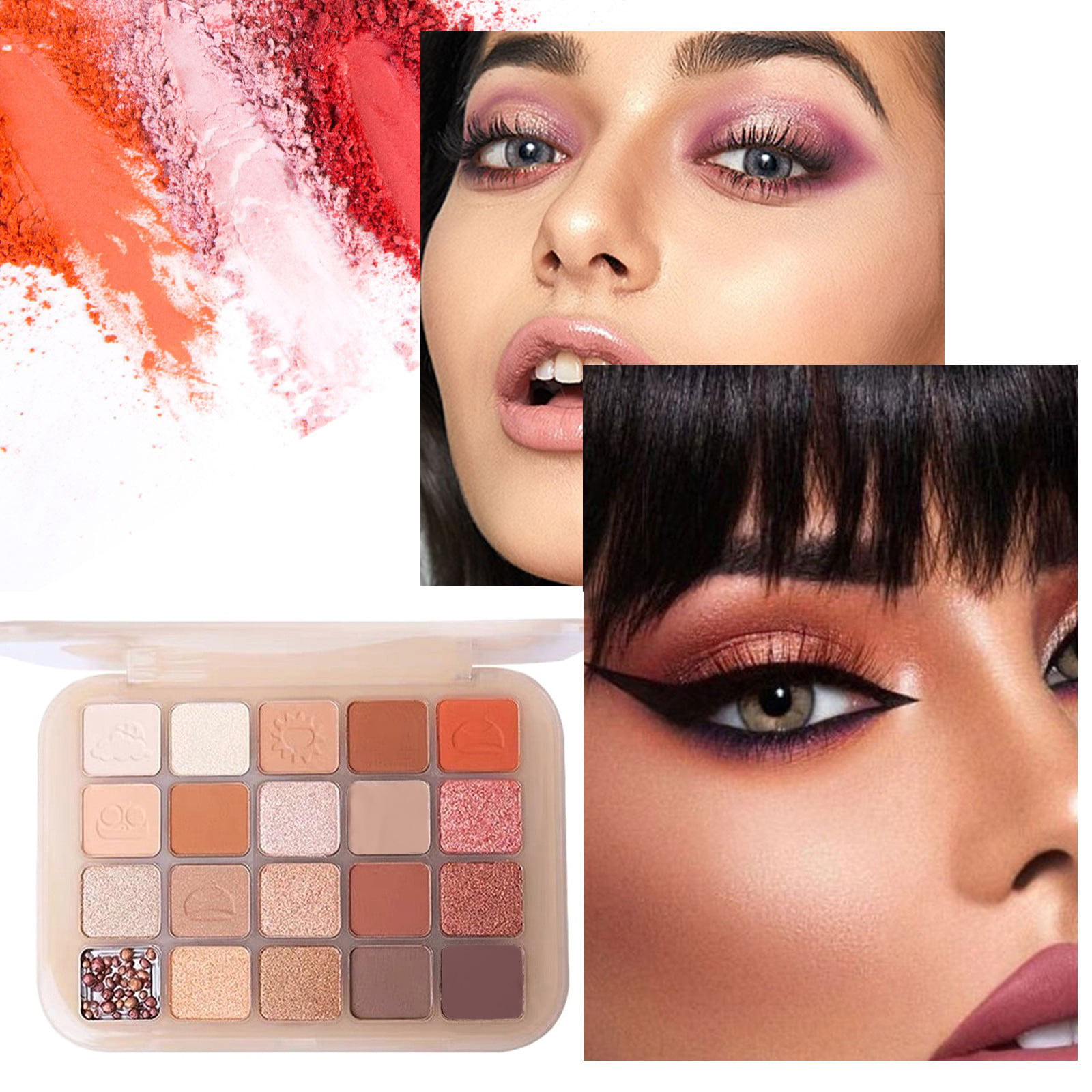 CFXNMZGR Pro Beauty Tools Eyeshadow Cosmetic Matte Eyeshadow Cream Makeup  Palette Shimmer Set 9 Colors Eyeshadow 