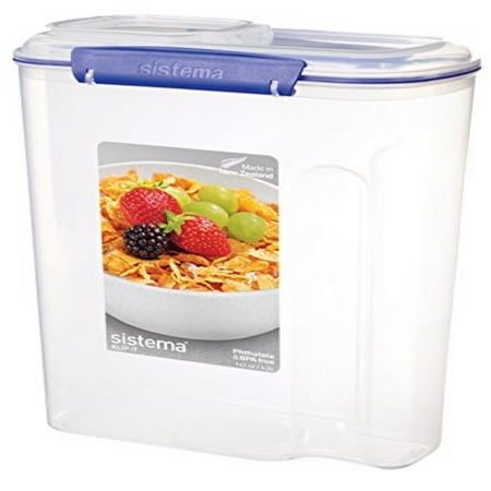Eco Collection Cereal - Sistema Klip It Collection Cereal Food Storage Container, 142 Ounce/17.75 Cup