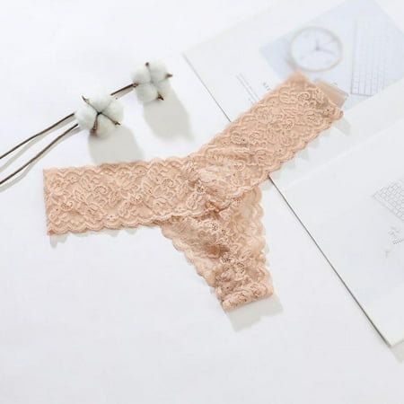 

TINKER European and American Sexy Seamless Lace Low-Rise Panties Cotton Comfortable Thong