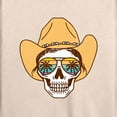 thumbnail image 3 of Instant Message - Beach Cowgirl Skull - Women's French Terry Long Sleeve Pullover, 3 of 6