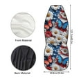 thumbnail image 5 of ZIATUBLE Butterfly Daisy Car Seat Protector Set American Flag High Bucket Seat Covers Auto Seat Accessories for 4 of July 2 Piece Fit Most Vehicle Sedan Truck Van Soft Car Seat Cover Full Set, 5 of 7