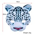 thumbnail image 2 of Máscara divertida de Halloween, máscara de Animal de leopardo de las nieves, máscara de media cara para fiesta de Carnaval de Pascua, 2 of 3