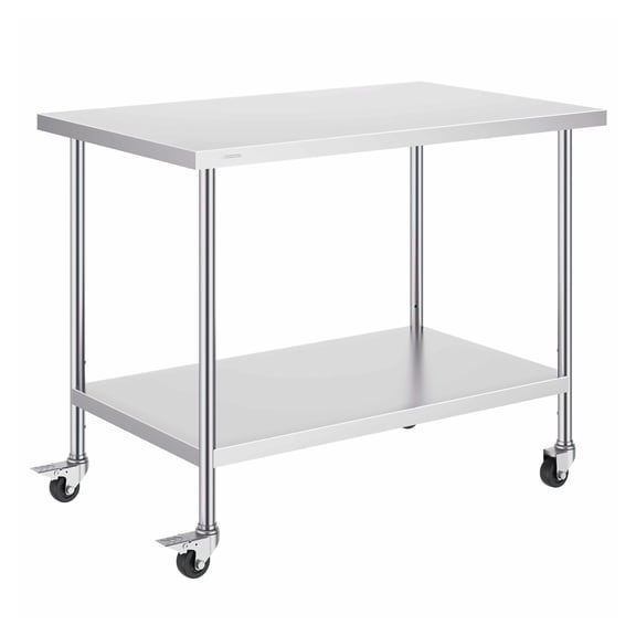 Stainless Steel Work Table 30x48x38 Inch - Commercial Kitchen Prep Table
