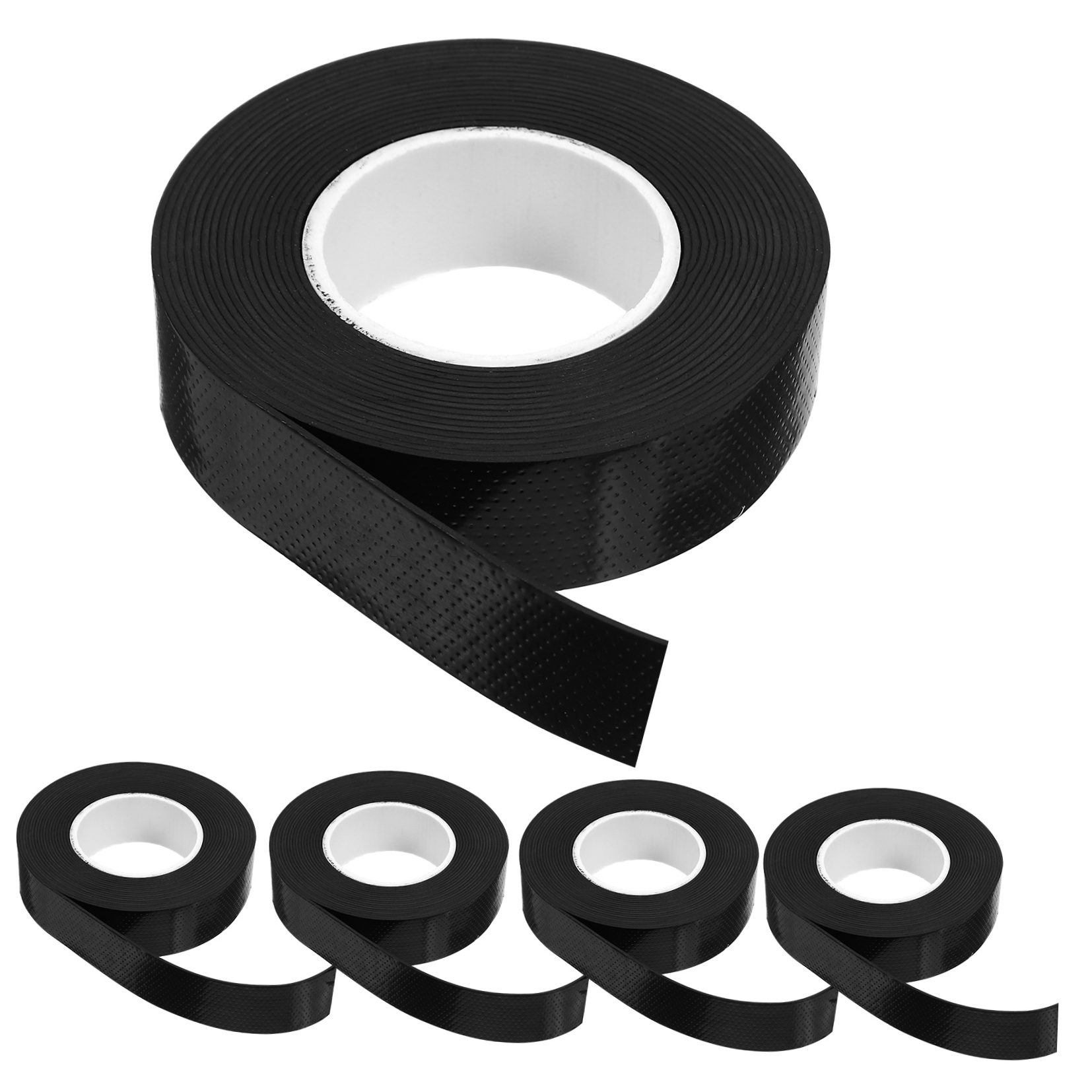 Luxshiny 5Pcs Electrician Tape Black High Viscosity Electrical Tape for Winding Wires and Cable Repair