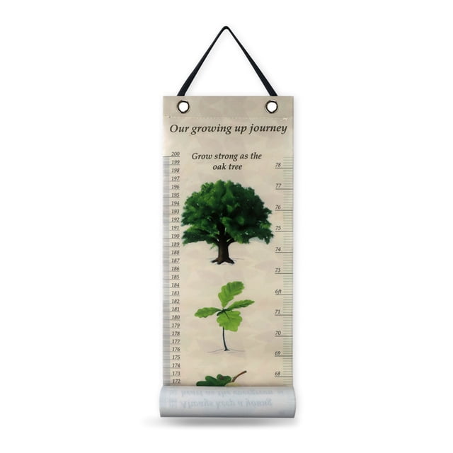 Cateissary Gráfico de registro de crecimiento para niños, pegatina de regla de medida extraíble de altura para niños, suministros de Decoración del hogar