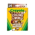 thumbnail image 1 of Crayola Colors of The World Markers 24 Count, Marcadores de tono de piel lavables, 24 Crayola 587802, 1 of 8