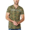 thumbnail image 2 of Camiseta Henley para Hombre Buffalo David Bitton Kikamo Verde Mediano, 2 of 2