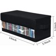 thumbnail image 5 of 4 Pcs CD Organizer, Clear PVC Media Carrying Case with Handle and Lid, Stackable DVD Stand Organizer Bag, Can Hold CDs, Photo Albums, Books, Holds 144 Discs, 5 of 5