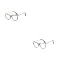 thumbnail image 1 of Minnieouse Gafas de ojo de gato a la moda, gafas transparentes para mujer con luz azul, gafas de estilo Vintage, montura grande, gafas negras Negro 2piezas, 1 of 6
