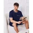 thumbnail image 3 of EKOUAER Men's Pajamas Set Soft Sleepwear lightweight 2 Piece Shorts Set Casual Loungewear, 3 of 6