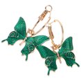 thumbnail image 2 of 1 par de pendientes pequeños de mariposa esmaltados, pendientes colgantes de mariposa para mujeres y niñas, joyería llamativa, 2 of 7