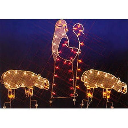 68 nativity shepherd and sheep silhouette lighted wire frame christmas outdoor decoration - Wire Frame Outdoor Christmas Decorations 68 nativity shepherd and sheep silhouette lighted wire frame christmas outdoor decoration - Wire Frame Outdoor Christmas Decorations