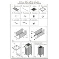 thumbnail image 5 of 10- Rainbow Color Plastic Drawer Metal Craft Storage Rolling Cart W/ 2 Locking And 2 Regular Wheels., 5 of 12