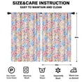 thumbnail image 2 of Blackout Kids Curtains,Boho Bohemia Pioneer Flower Childrens Insulated Curtains Set Of 2,Bedroom Essentials,Toddler Room Decor 52"x84"(132x213cm), 2 of 4