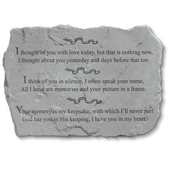 Kay Berry- Inc.  I Thought Of You With Love Today - Memorial - 18 Inches x 13 Inches