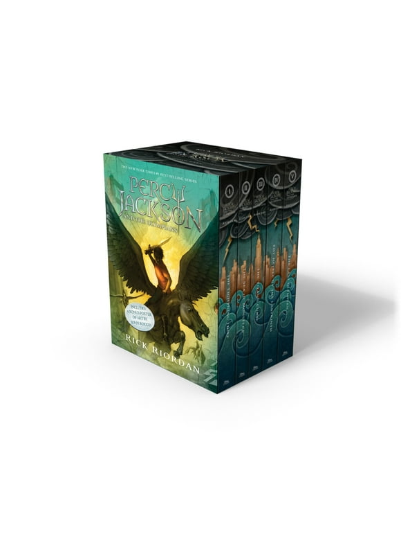 Percy Jackson and the Olympians 5 Book Paperback Boxed Set (w/poster) (Paperback)