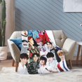thumbnail image 5 of GOT7 YuGyeom Blanket Soft and Comfortable Warm Fleece GOT7 YuGyeom Throw Blankets Beach blanket Decoration Gift for Decor Living room dormitory Picnic Yoga Sofa Bed Camping Travel All Season, 5 of 6