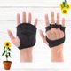 thumbnail image 5 of Guantes de levantamiento de pesas ventilados Guantes de entrenamiento cruzado de fitness Manga de palma antideslizante Ideal para Pull Ups Cross Training Fitness (Negro-M), 5 of 5