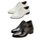 thumbnail image 3 of Sonducket 1 par de zapatos de cuero para hombre, zapatos portátiles elegantes con punta puntiaguda brillante para negocios, citas, fiesta de Calzado Negro talla 40, 3 of 6