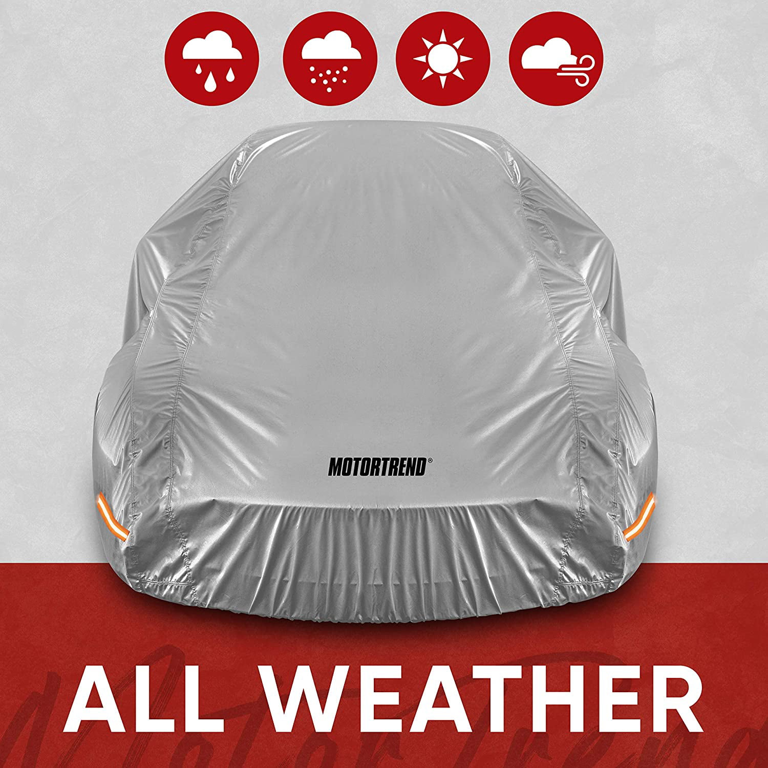 for Sedans Up to 190 L Waterproof 6-Layer for Outdoor Use Motor Trend SafeKeeper All Weather Car Cover Advanced Protection Formula OC-643N