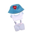 thumbnail image 4 of Ropa para muñecas de peluche perfecl conjunto de pantalones y sombrero azul 15 a 17 cm, 4 of 8
