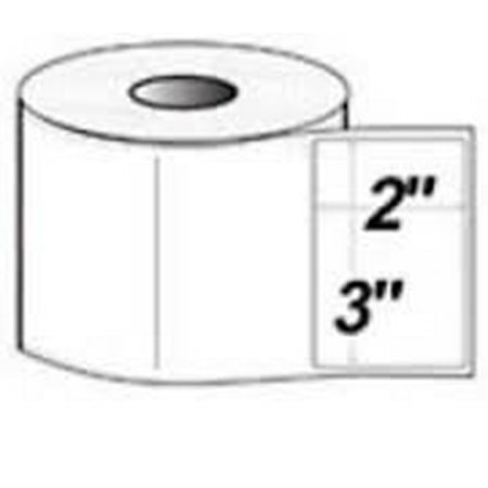 Perf Thermal Transfer Labels - Direct Thermal Labels, 3-Inch x 2 Inch, White, Roll, Perm Adhesive, Perf Between Labels, 700 per Roll, 12 Rolls per Carton