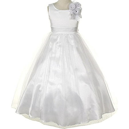 Communion Flower Girl Dress Collection from Cinderella for Big Girl White 10 CC 1111