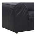 thumbnail image 5 of Moe's Home Collection Form Lounge Modular Sectional Vantage Black Leather, 5 of 6