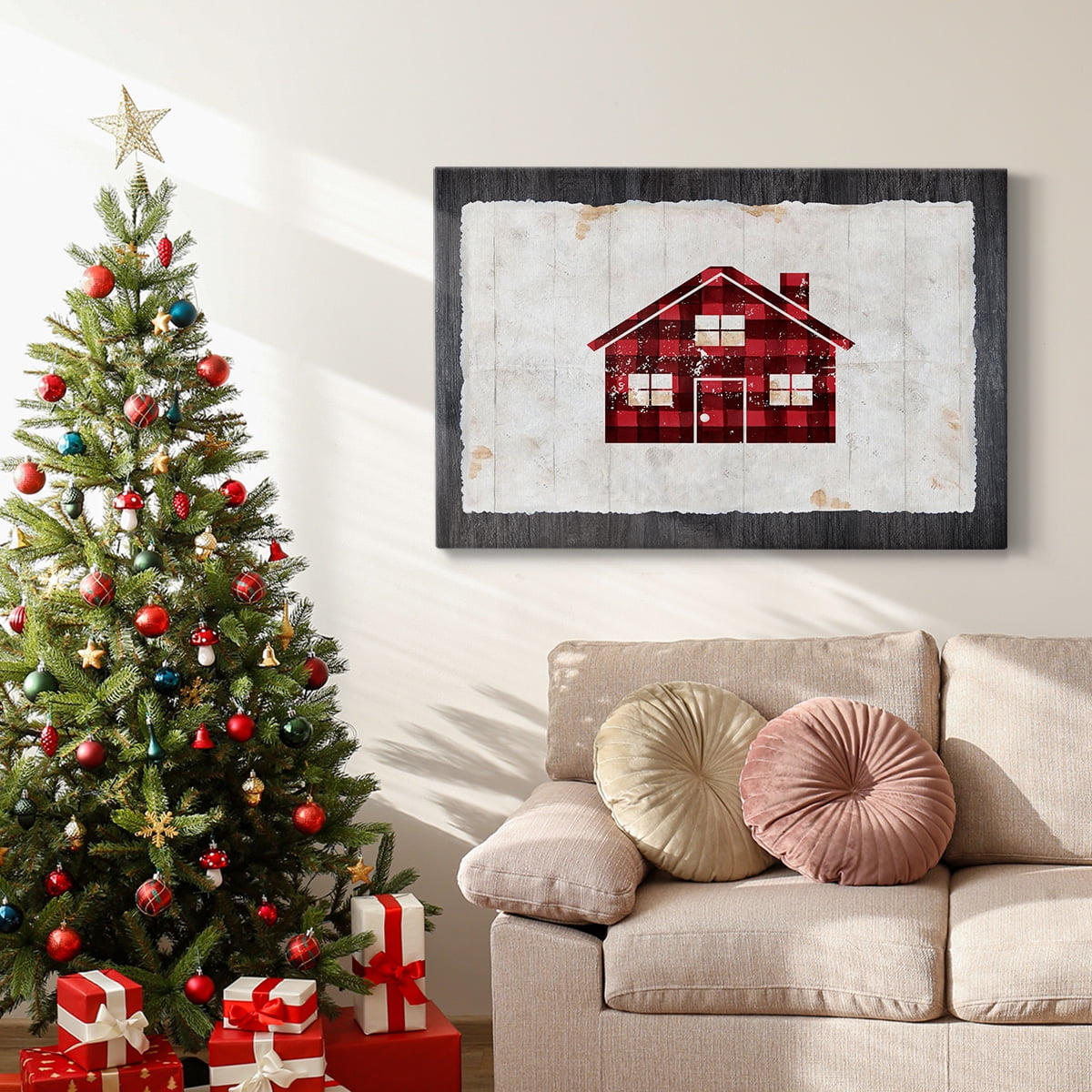 Checkered House- Gallery Wrapped Canvas