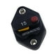 thumbnail image 1 of Riwesomey Disyuntor de circuitos Accesorios mejorados Tamaño compacto a prueba de agua Componentes del vehículo Desconector de voltios Protector contra Accesorios para vehículos recreativos 15A Riwesomey VI009310-02, 1 of 6