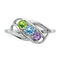thumbnail image 5 of Sterling Silver Rhodium-plated Family Jewelry Mounting QXMR1/3SSM-7, 5 of 7
