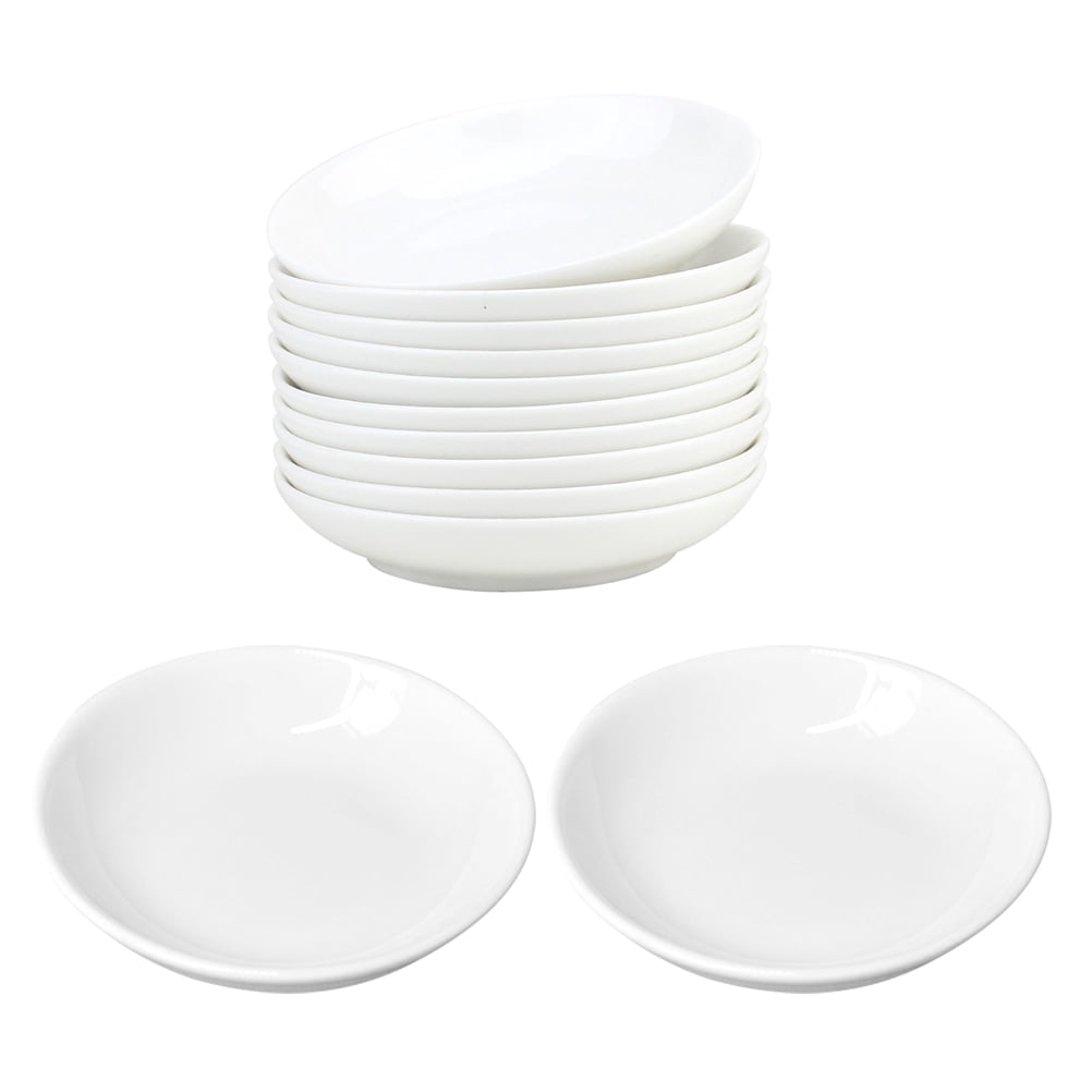 MLINS  12 Pcs Round Dish Ceramic Ink Disc Painting Tray Art Palette