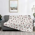 thumbnail image 2 of Uemuo Cherry Berries Printed Throw Blanket for Couch, Fluffy Fuzzy Blankets for Bed, Sofa, Cozy Flannel Faux Fur Blanket-40"x30", 2 of 6