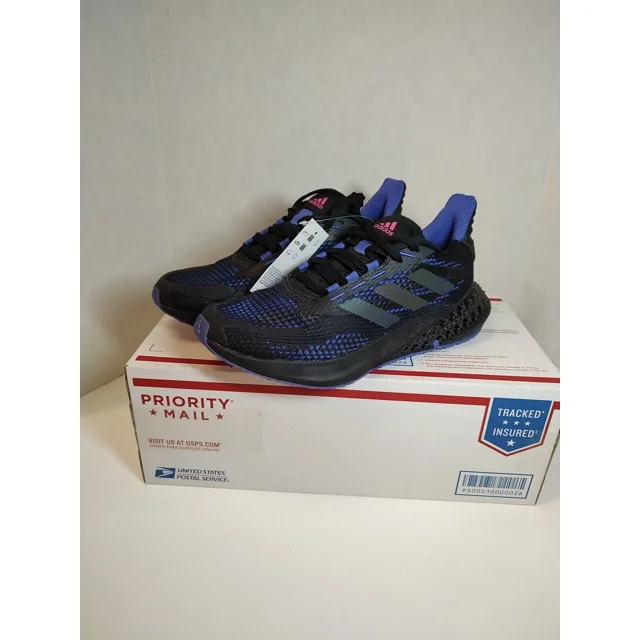 Adi-das 4DFWD Pulse Reflective Running Shoes Black Sonic Ink Q46452 Men Size 7.5