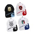 thumbnail image 4 of Gorra de la Copa del Mundo, 4 piezas Gorra de la Copa del Mundo Gorra de Portugal Gorra bordada de Alemania Compacta y ligera, 4 of 14
